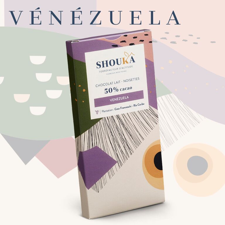 Chocolat lait - Noisettes - Vénézuela 50% cacao