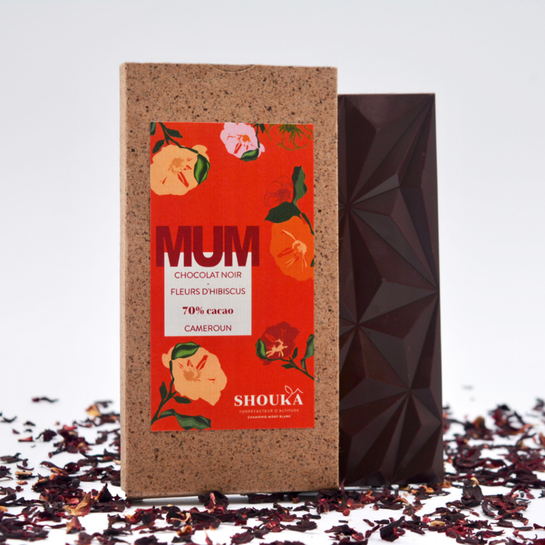 Chocolat noir aux fleurs d'hibiscus - 70% - Fête des Mères Cameroun